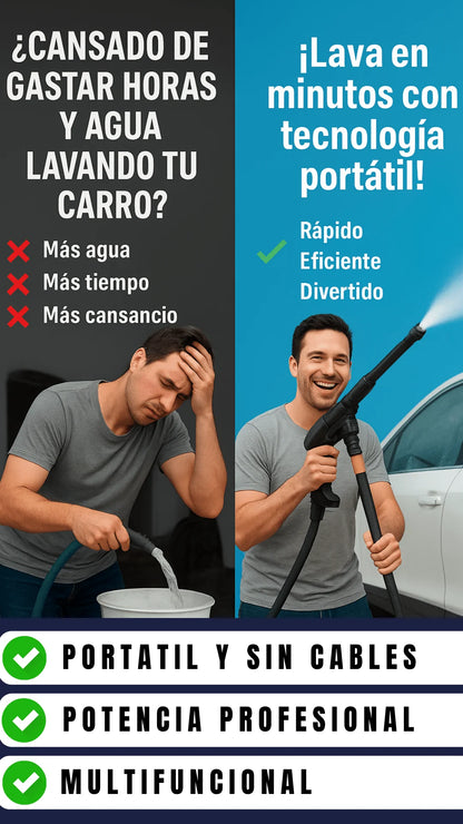 Hidrolavadora + 2 BATERIAS RECARGABLES